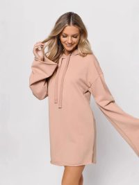 Pure Color Split Dress Baggy Fashion Top