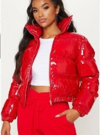 Women’s Bright Metallic Short Cotton-Padded Jacket