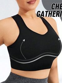 European And American Ladies Yoga Exercise Seamless Vest Shockproof Push-up Workout Underwear