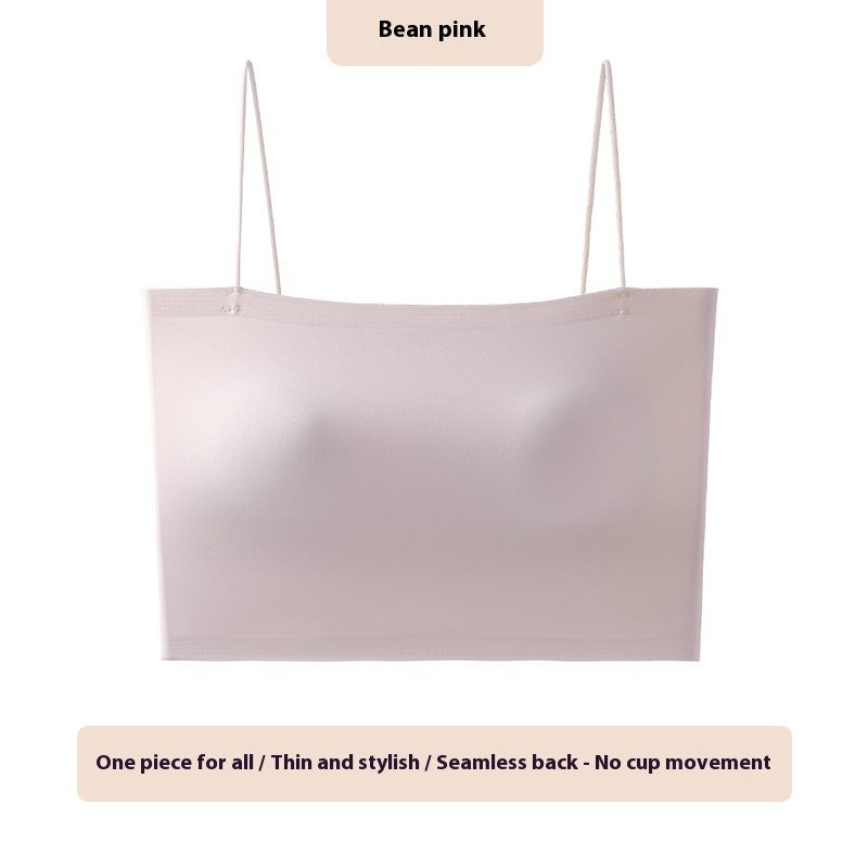 Women's Solid Color Chest Cushion Beautiful Back And Strapless