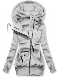 Winter Stitching Hooded slim coat