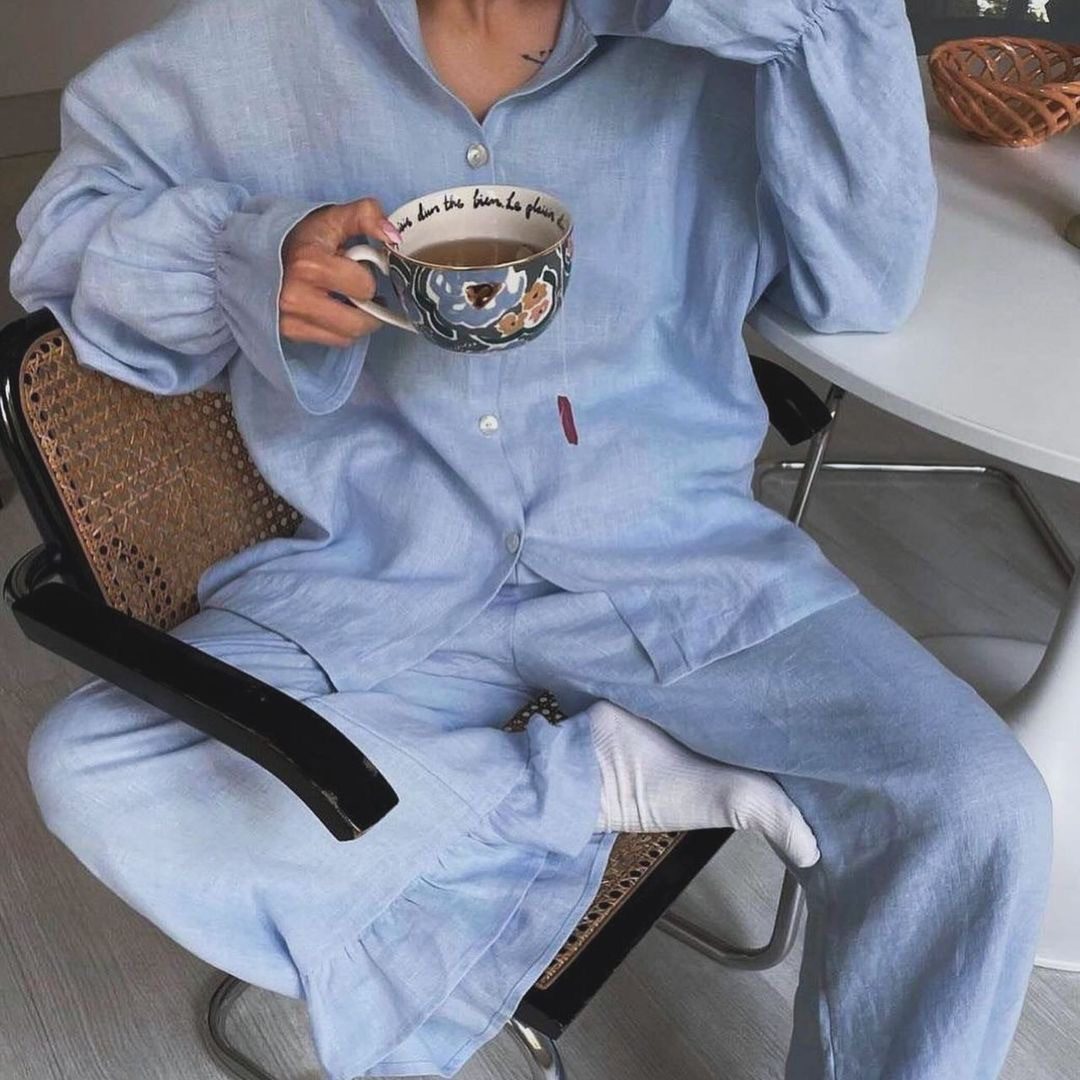 Loose Shirt And Trousers Two-piece Set