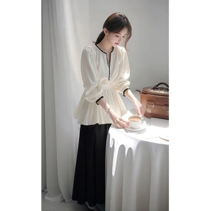 Elegant Ladies Fashion Satin Top For Skirt Women