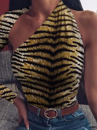 Buy Tiger Print Jumpsuit Top Online – Trendy Women’s Fashion