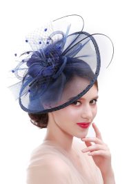 Women's Festival Hat Mesh Hair Clip Headgear