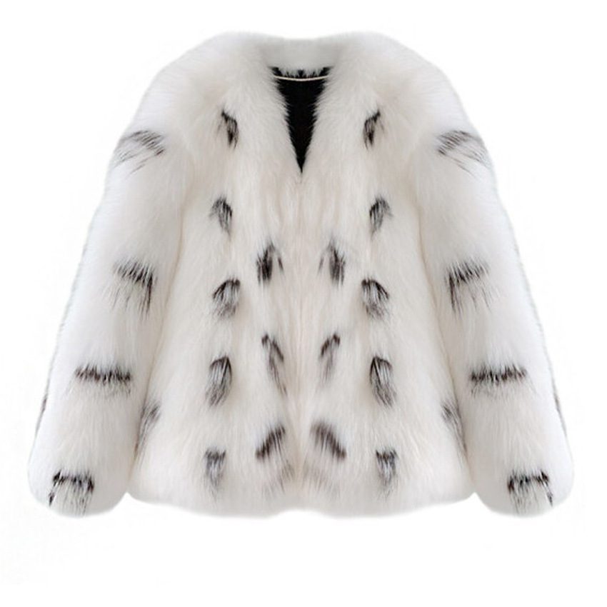 Women's Casual Plus Size Korean-style Slim-fit Raccoon Fur Coat