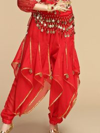 Children's Creative Leg Binding Glitter Chiffon Pants