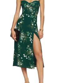 New Slim Fit Slimming French Strap Shoulder Lace Printing Holiday Dress