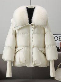 Women’s Short Down Cotton Jacket – Warm & Lightweight