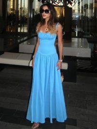 Off-Shoulder Pleated High Waist Sling Dress – Slimming Solid Color Women’s Outfit