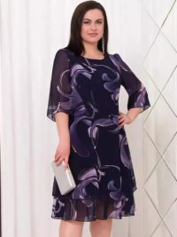 Printed Chiffon Dress