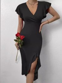 European And American Hot Girl High Elastic Solid Color Women's Skirt