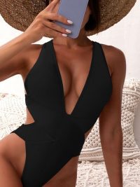 One-piece Swimsuit Stitching Bikini European And American