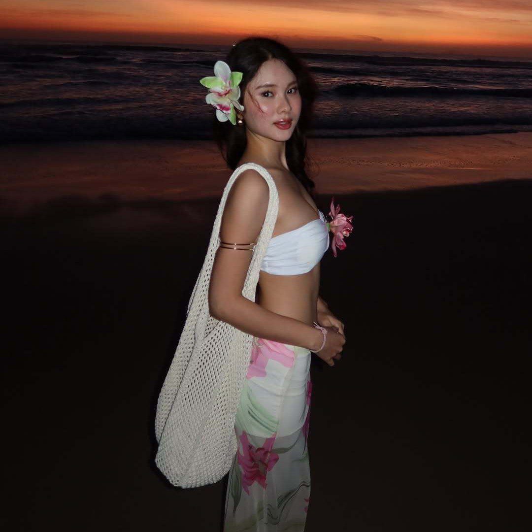 Summer New Fashion Printed Tube Top Hip Skirt Women's Suit