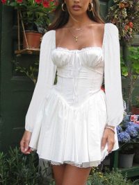 Women's Elegant Sexy Low-cut Waist Strap Dress