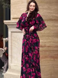 Retro Sexy V-neck Short Sleeve Gorgeous Dress