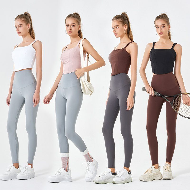 Nude Feel Women's Sports Vest With Chest Pad