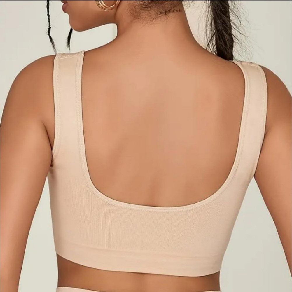 3-Pack Sports Bras For Women, Padded Strappy Racerback Push Up Open Back Medium Support Sports Yoga