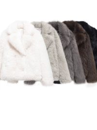 Simple Versatile Casual Long Sleeve Wool Coat