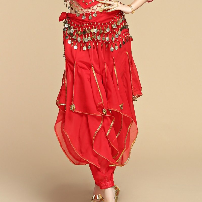 Children's Creative Leg Binding Glitter Chiffon Pants