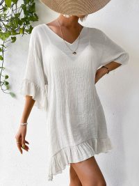 Beach Cover-up Skirt Sun-proof Skirt Back Butterfly