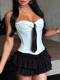 Sexy Women's Half-sleeved Corset Shapewear Is Versatile And Fashionable.