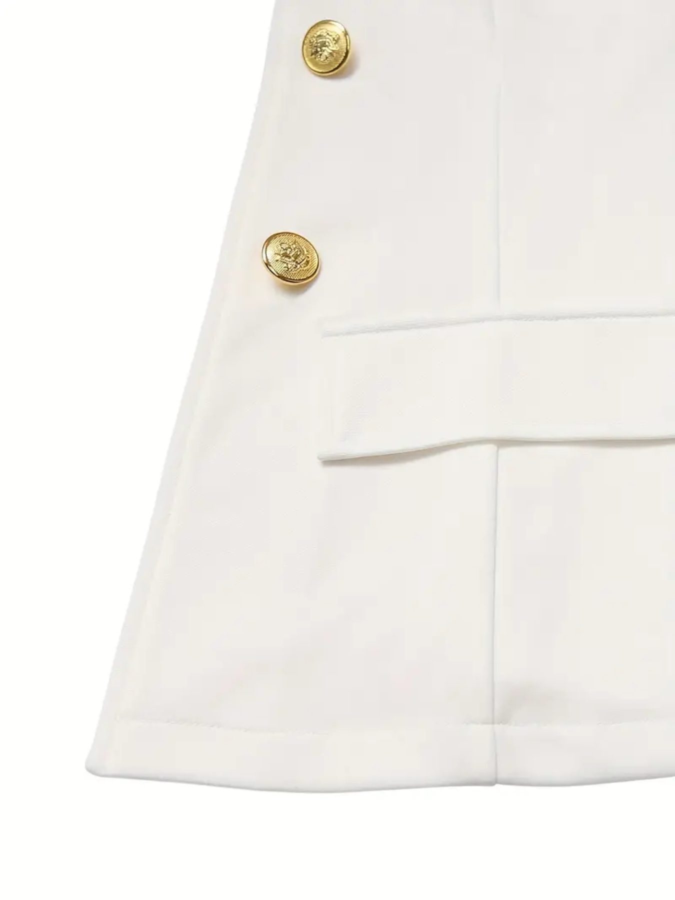 All Season Professional Women's Suit Set, Double Breasted Buttons, Gold Buttons, Essential For The Office, Women's Clothing For Autumn And Winter Seasons