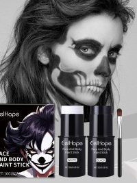 Halloween Face Colored Drawing Crayon Suit