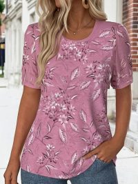 Women's Clothing Casual Print Top