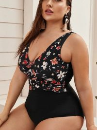 Bikini Plus Size One-piece Printed Swimsuit For Women