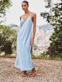 Silk Satin Texture Mid-length Sweet Women's Dress