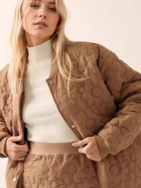 Fashion Flower Silk Line Cotton Jacket Temperament Wild Coat