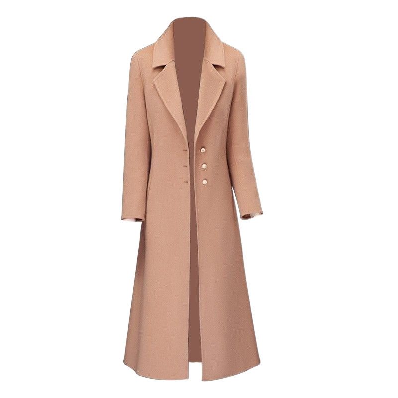 Women's Western Style Woolen Trench Coat
