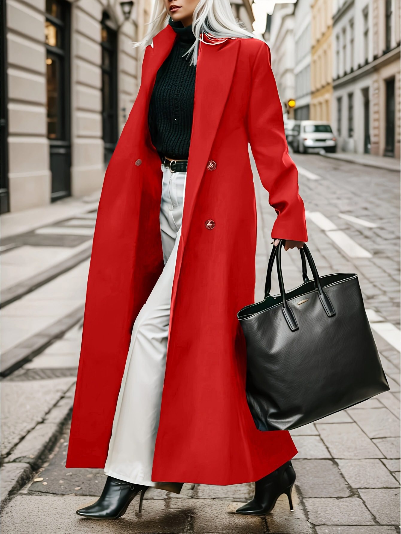 Women's Double-Breasted Trench Coat