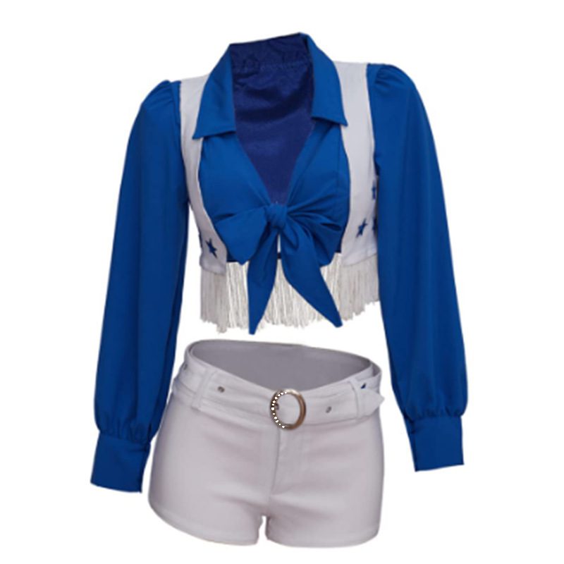 Split Blue XINGX Cheerleading Clothing