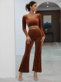 Long Sleeve Sweater Fashion Casual Set