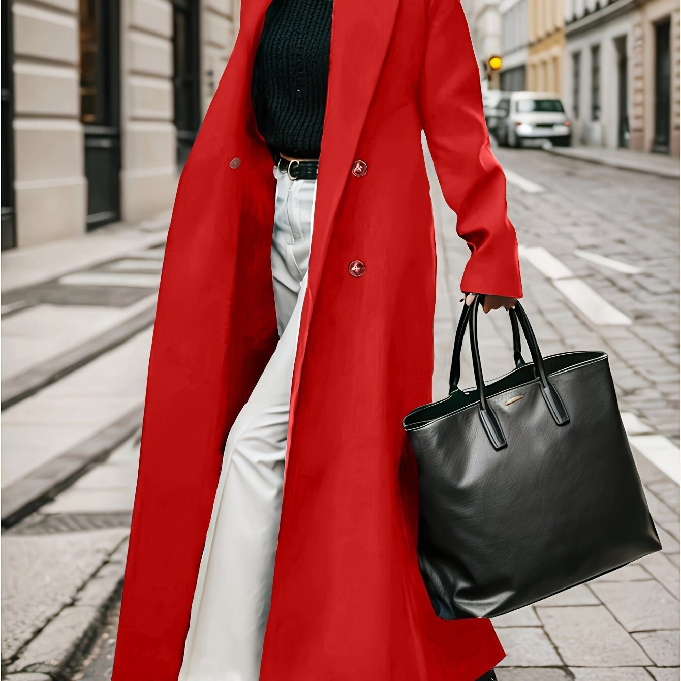 Women's Double-Breasted Trench Coat