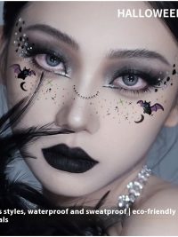 Halloween Makeup Stickers Dress Up Cute Painted