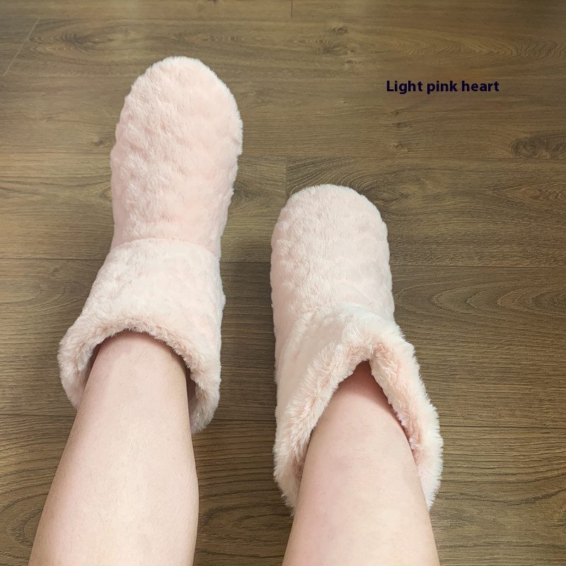 Thickened Fleece-lined Indoor Shoes Dance High Tube Room Socks