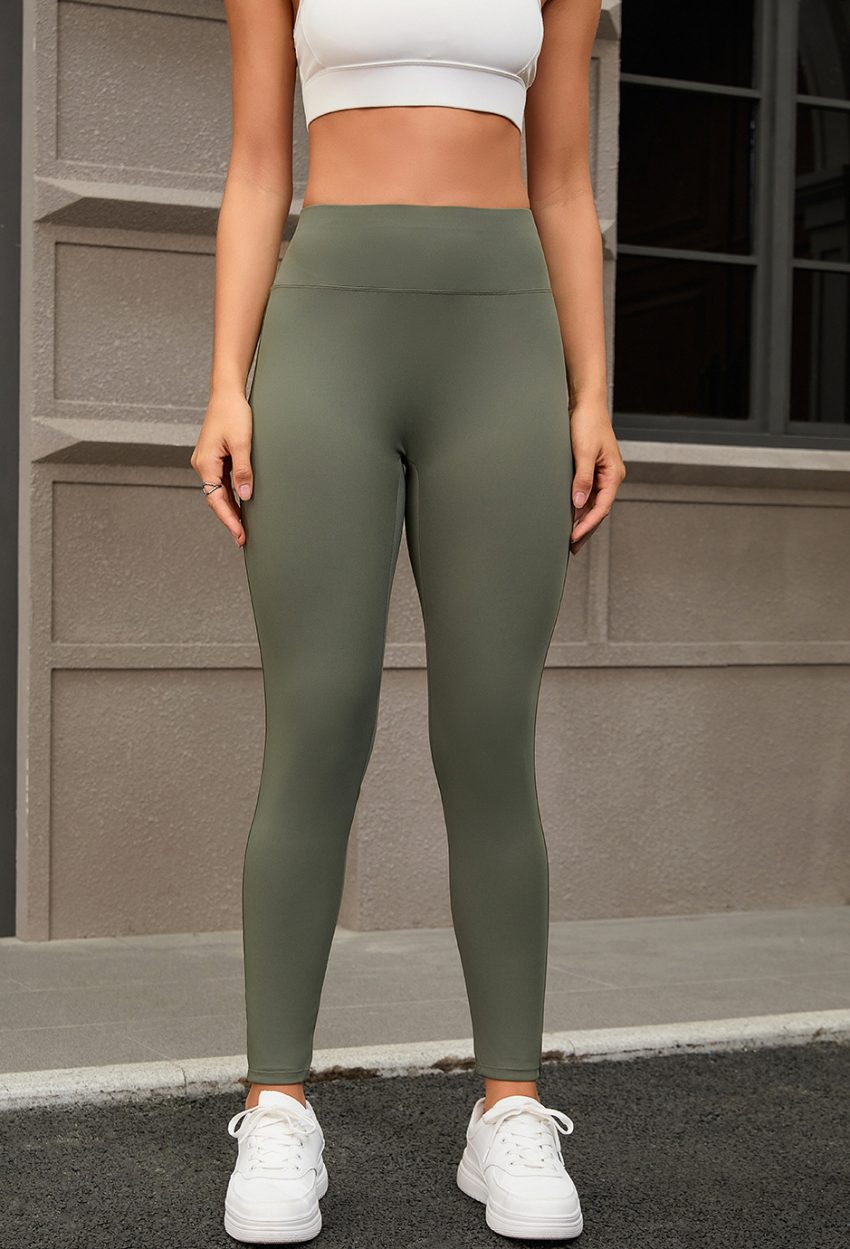 New Yoga Stretch Sports Pants For Women, Peach Hip Lifting Running Speed Dry Pocket Bottom Tight Pants