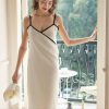 Cotton Cloth Bath Skirt Admit Bathrobe Backless Hanging