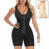 Shapewear Jumpsuit For Women Tummy Control Post Surgery Full Body Shaper Butt Lifter With Zipper Crotch