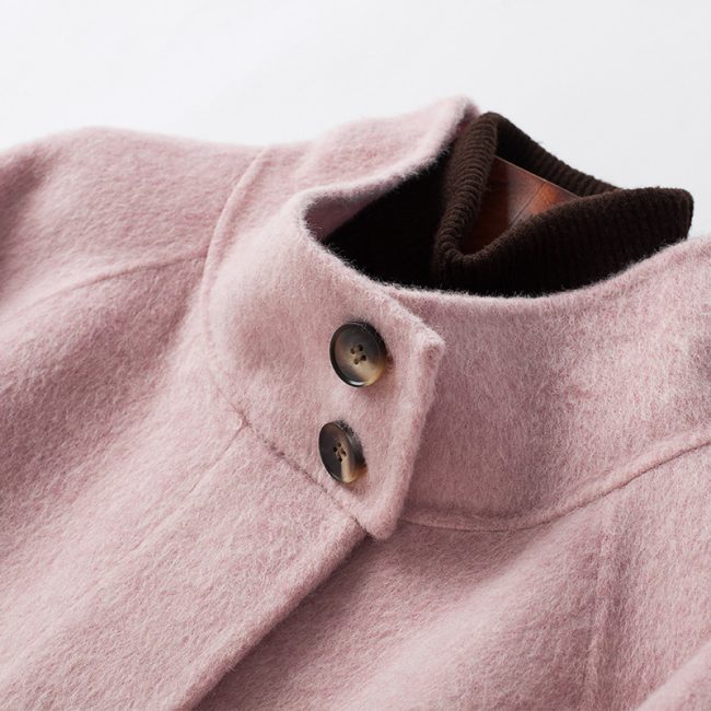Double-sided Cashmere Women's Mid-length Waist Slimming Woolen Coat
