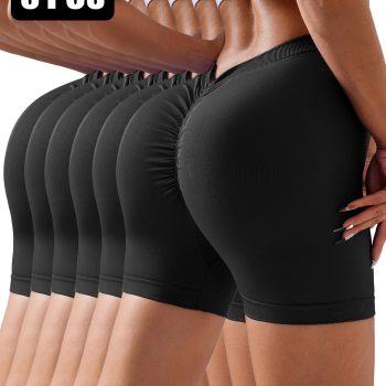 6 Pack Wholesale Solid Color Seamless Back V Shape