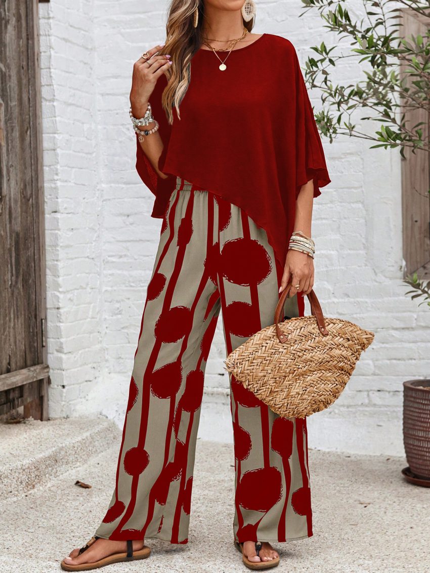 New Summer Fashion Casual Women's Trousers Suit