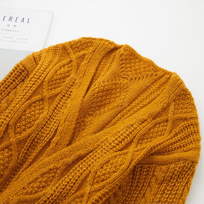 Puff Sleeve Twist Sweater