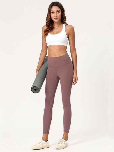 Sanding Yoga Pants – High-Waist Seamless Leggings for Women’s Fitness