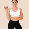 Women's Vest Bra Pure Color With Brest Pad Oversized