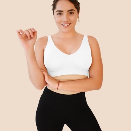 Women's Vest Bra Pure Color With Brest Pad Oversized