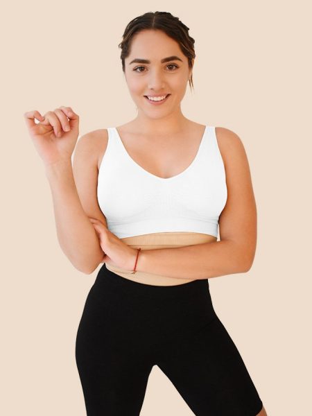 Women's Vest Bra Pure Color With Brest Pad Oversized